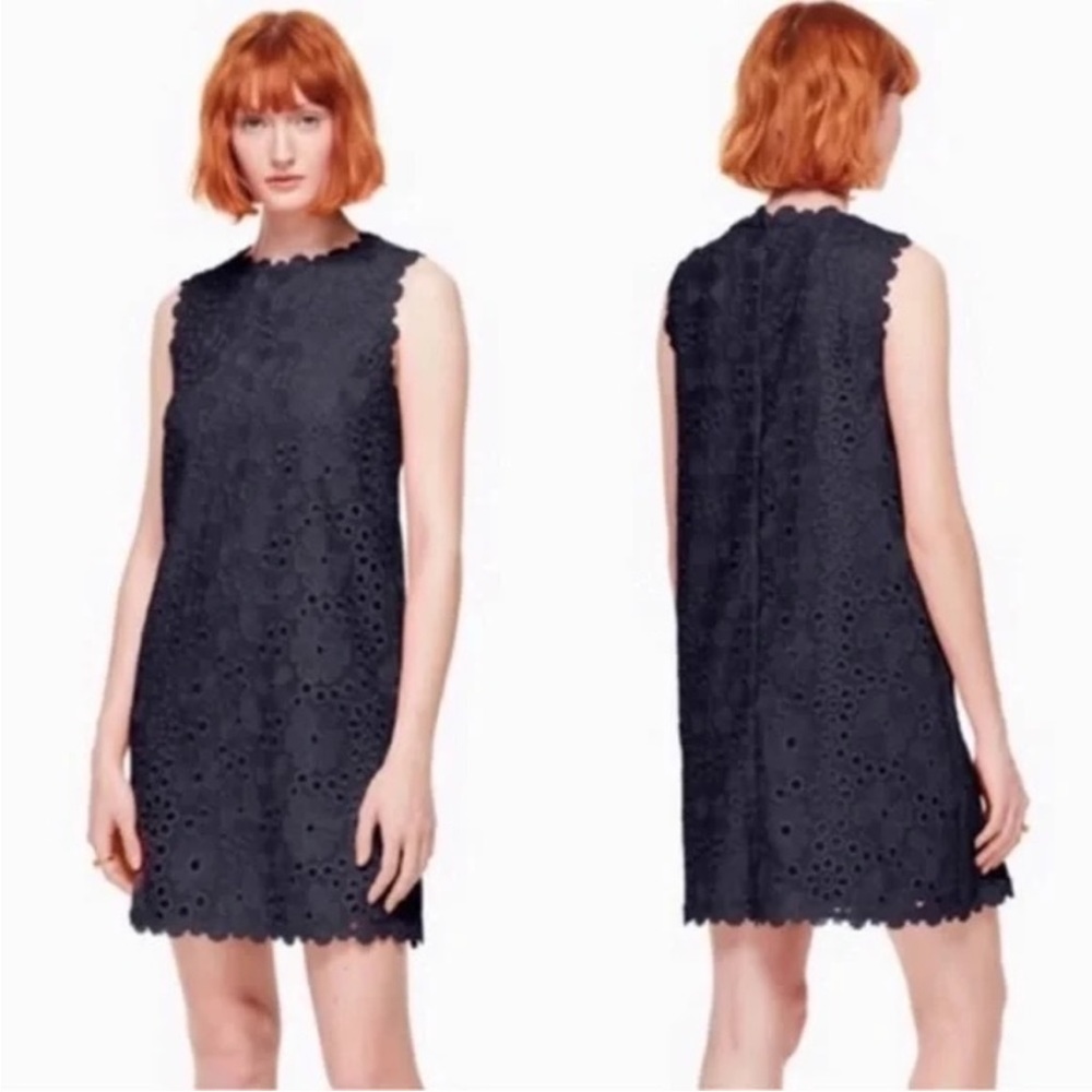 Kate spade NEW WITH TAGS size 0 lace dress navy.